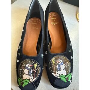 Vintage J. Renee Christmas Snowman Heels - super cool and kistchy! Size 9